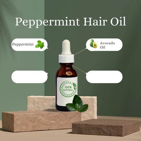 Natural Peppermint Infused Hair Oil