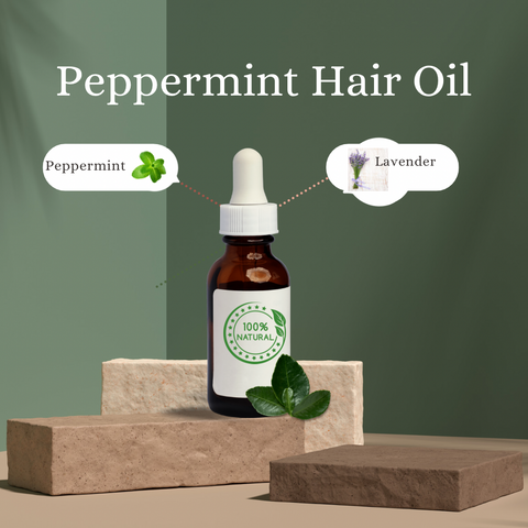 Natural Lavender Peppermint Infused Hair Oil
