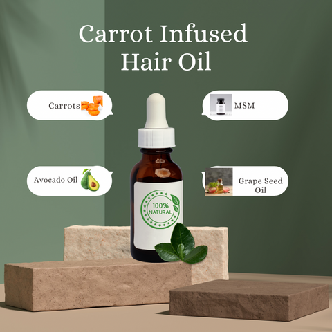 Natural Carrot Infused Hair Oil