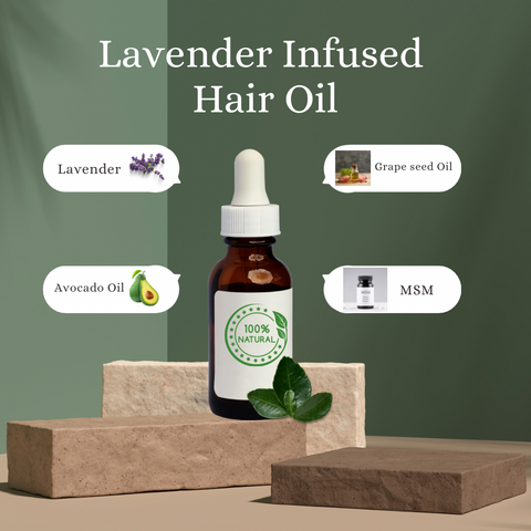 Natural Lavender Infused Hair Oil